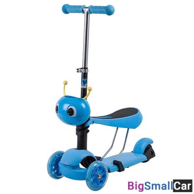 Детский самокат-кикборд 120S.DISCOKIDS.BL9 NOVATRACK - купить Санкт-Петербурге