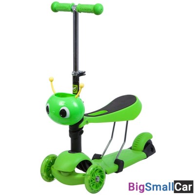 Детский самокат-кикборд 120S.DISCOKIDS.GN7 NOVATRACK - купить Санкт-Петербурге