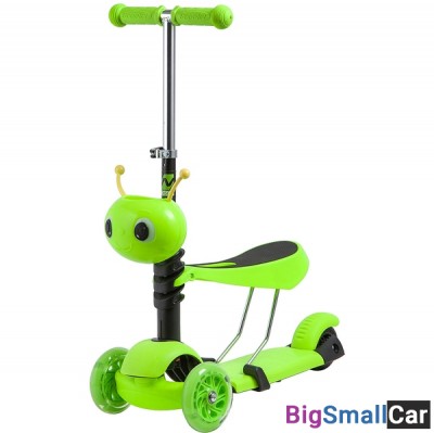 Детский самокат-кикборд 120S.DISCOKIDS.GN9 NOVATRACK - купить Санкт-Петербурге