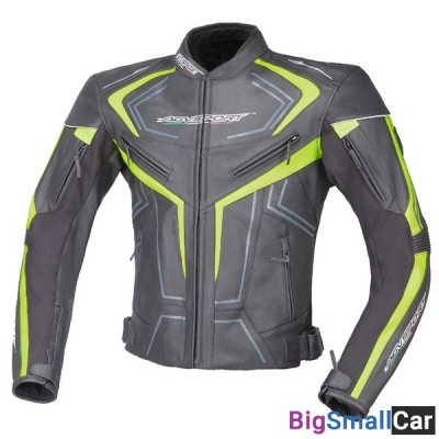 Куртка AGV Katana кожа black/yellow XL A02525 - купить Санкт-Петербурге