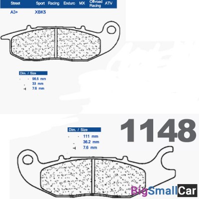 Тормозные колодки CL 1148XBK5 - купить Санкт-Петербурге