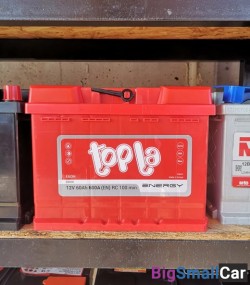 Автомобильный аккумулятор Topla 60Ah 600A обратная полярность