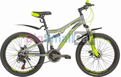 Дорожные велосипеды PIONEER COMANDOR 24/14 gray-green-black - купить Санкт-Петербурге