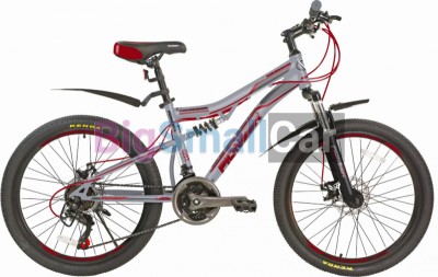 Дорожные велосипеды PIONEER COMANDOR 24/14 gray-black-red - купить Санкт-Петербурге